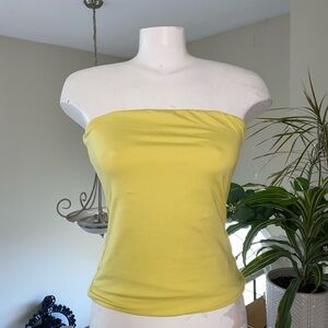 💙 Yellow Tube Top Size XL